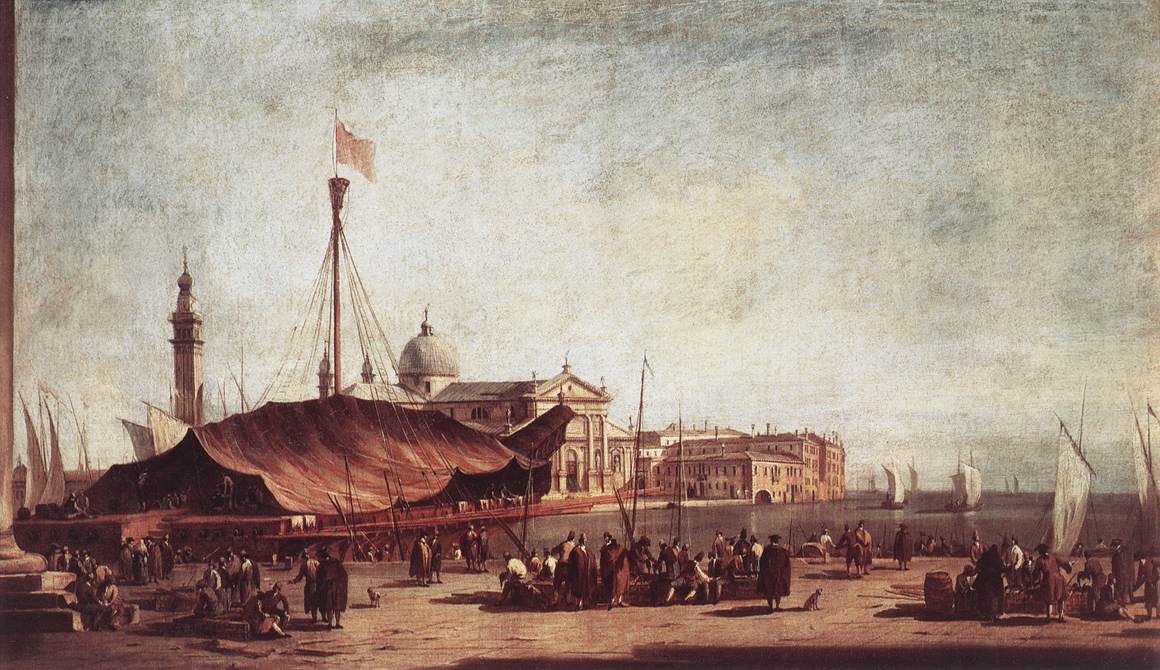 GUARDI, Francesco The Piazzetta, Looking toward San Giorgio Maggiore dh